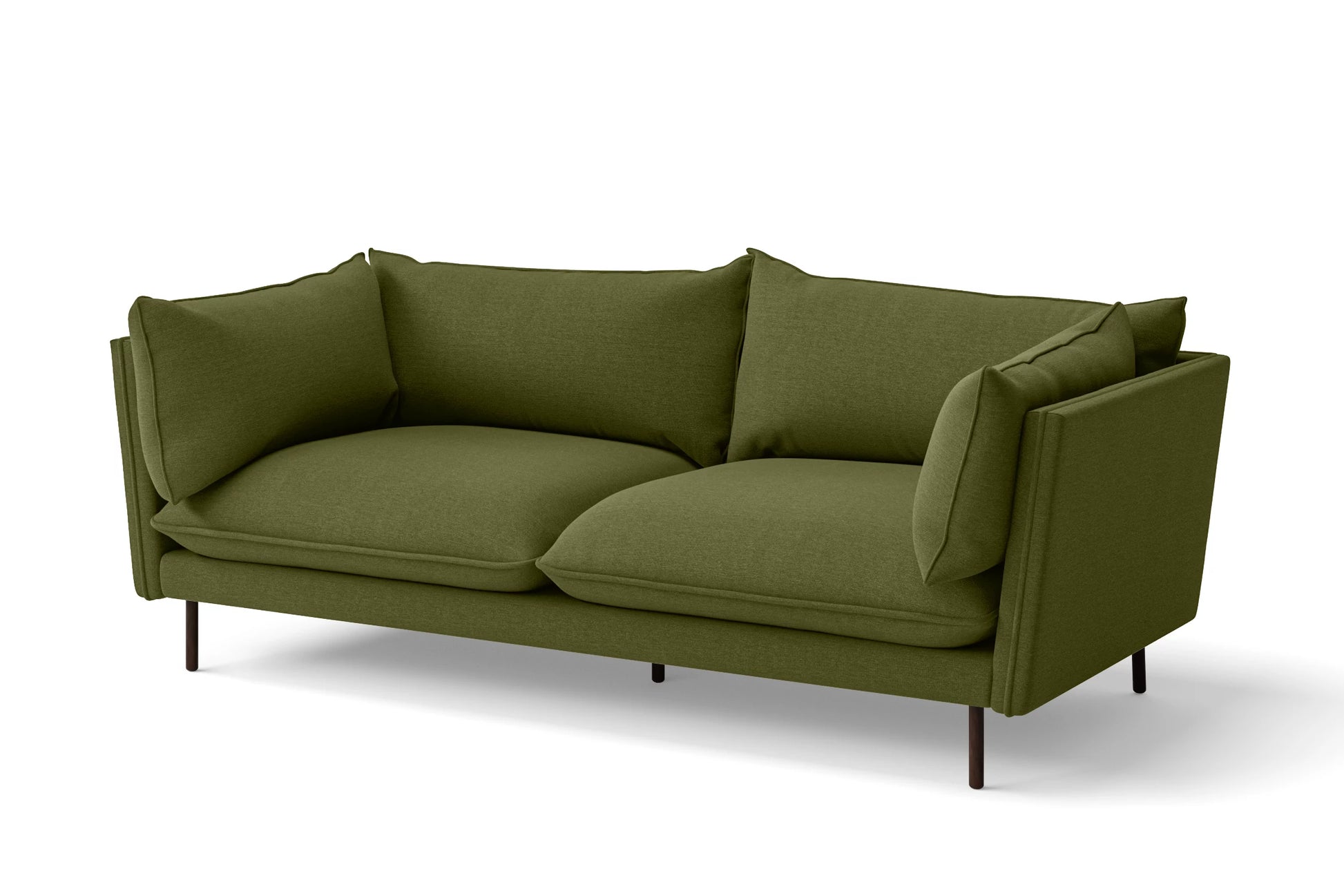 Pistoia 3 Seater Sofa Olive Linen Fabric