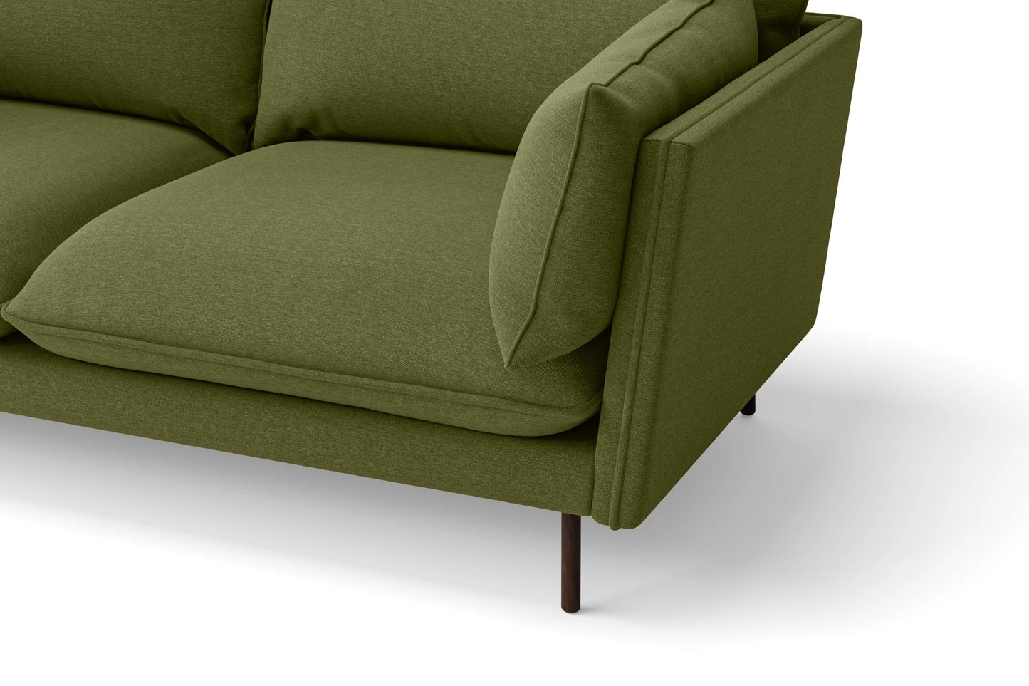 Pistoia 3 Seater Sofa Olive Linen Fabric