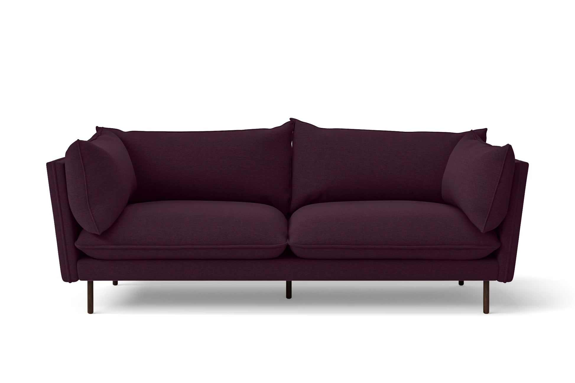 Pistoia 3 Seater Sofa Purple Linen Fabric