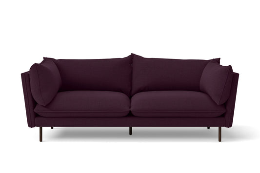 Pistoia 3 Seater Sofa Purple Linen Fabric