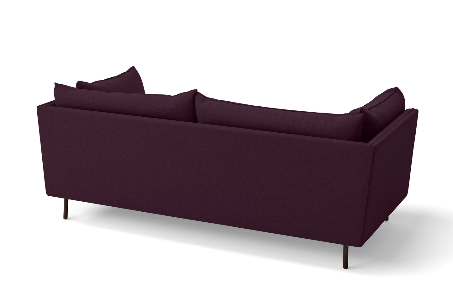 Pistoia 3 Seater Sofa Purple Linen Fabric