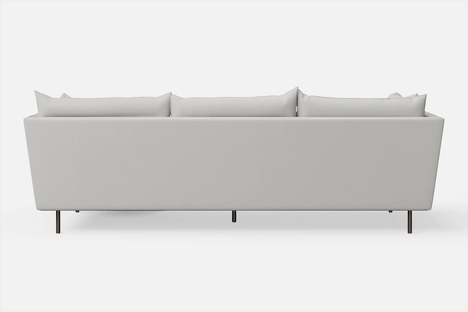 Pistoia 3 Seater Right Hand Facing Chaise Lounge Corner Sofa White Leather