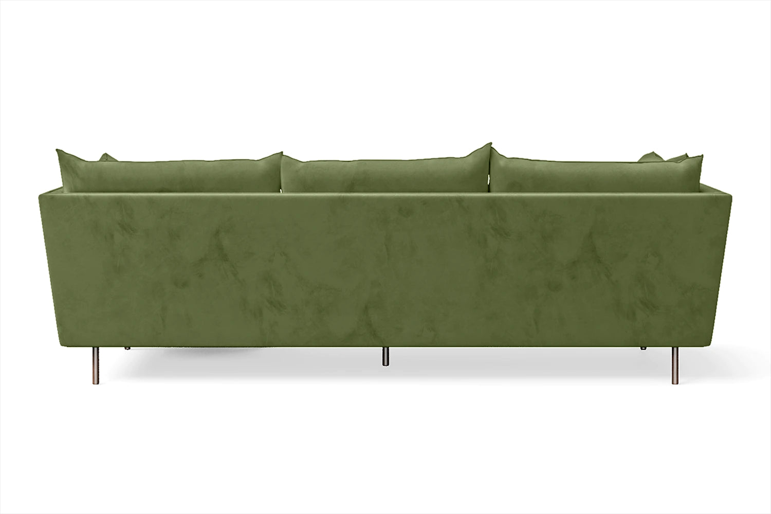 Pistoia 3 Seater Right Hand Facing Chaise Lounge Corner Sofa Lime Velvet