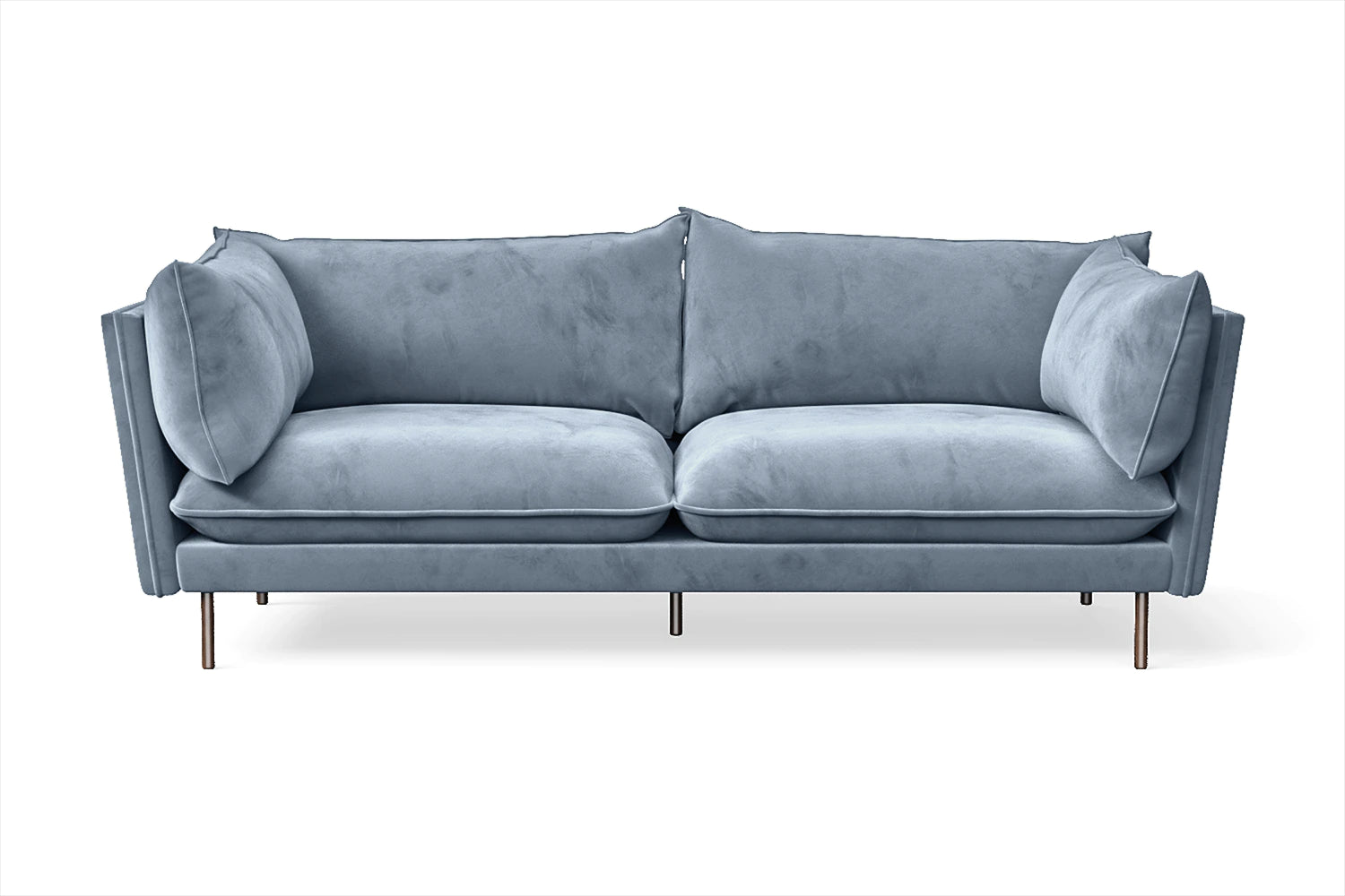 Pistoia 3 Seater Sofa Baby Blue Velvet