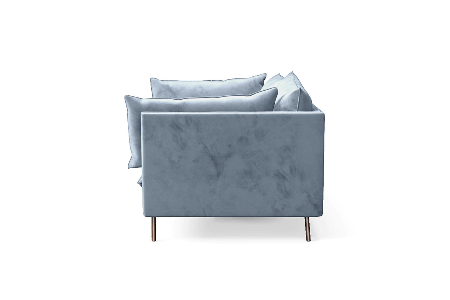 Pistoia 3 Seater Sofa Baby Blue Velvet