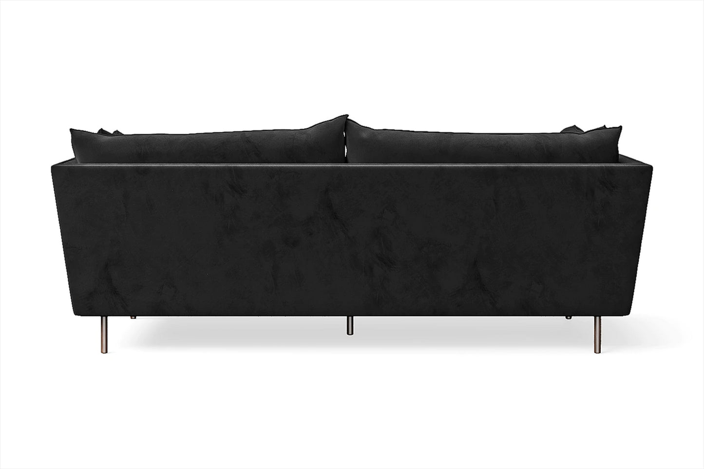 Pistoia 3 Seater Sofa Black Velvet