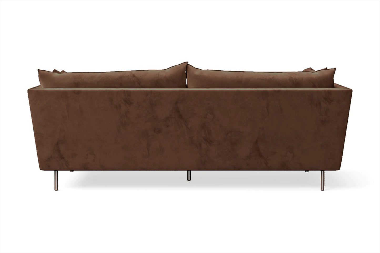 Pistoia 3 Seater Sofa Coffee Brown Velvet