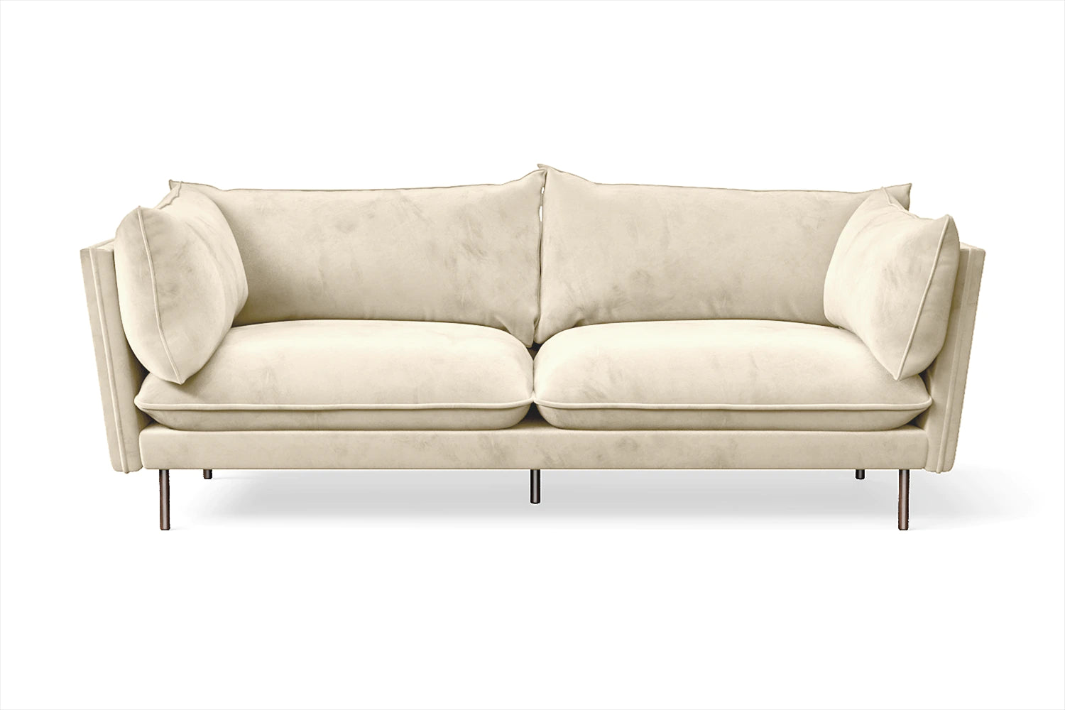 Pistoia 3 Seater Sofa Cream Velvet