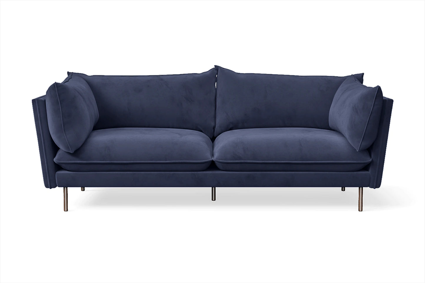 Pistoia 3 Seater Sofa Dark Blue Velvet