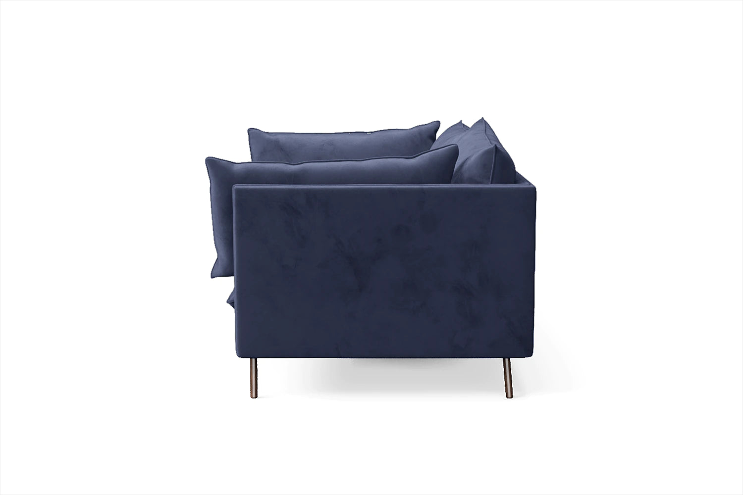 Pistoia 3 Seater Sofa Dark Blue Velvet