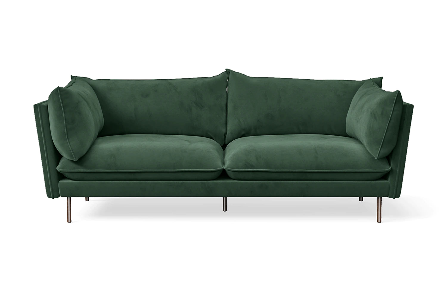 Pistoia 3 Seater Sofa Green Velvet