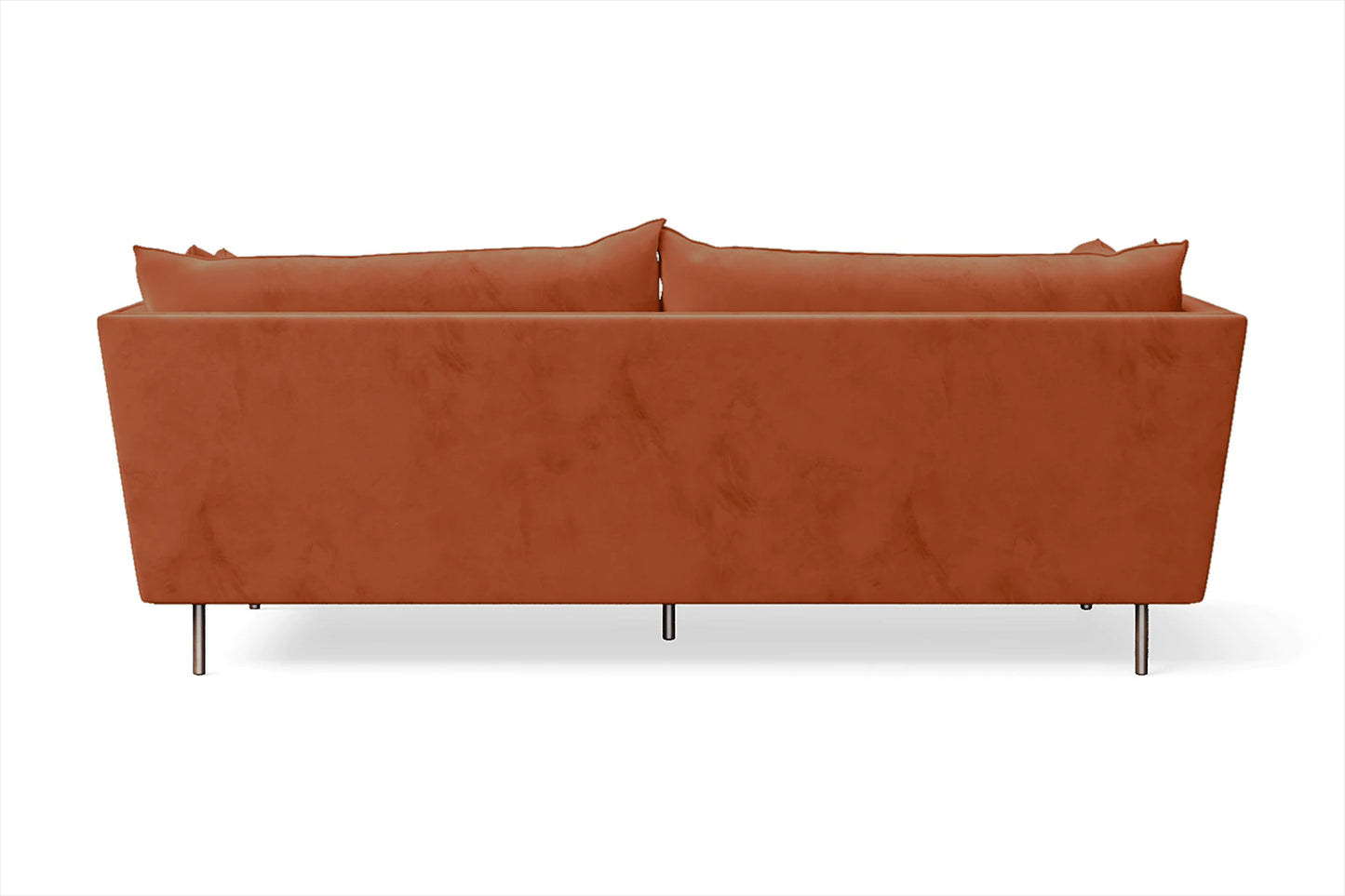 Pistoia 3 Seater Sofa Orange Velvet