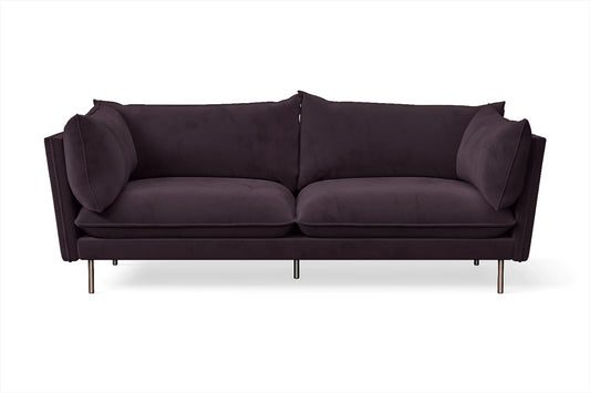 Pistoia 3 Seater Sofa Purple Velvet