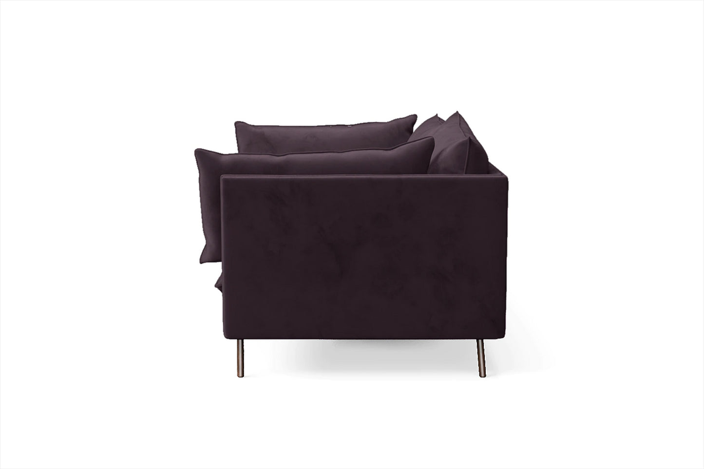 Pistoia 3 Seater Sofa Purple Velvet