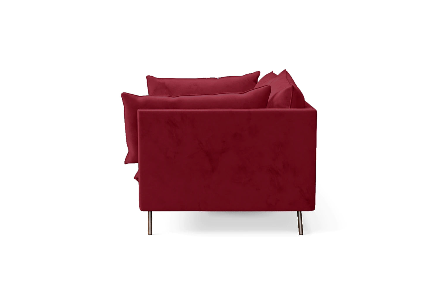 Pistoia 3 Seater Sofa Red Velvet