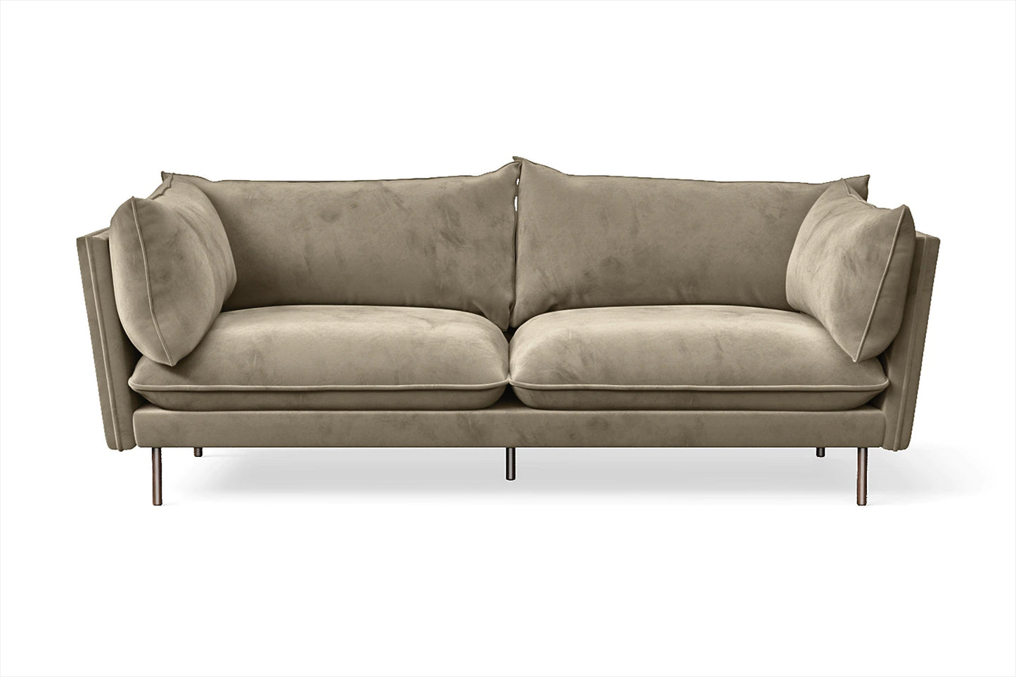 Pistoia 3 Seater Sofa Sand Velvet