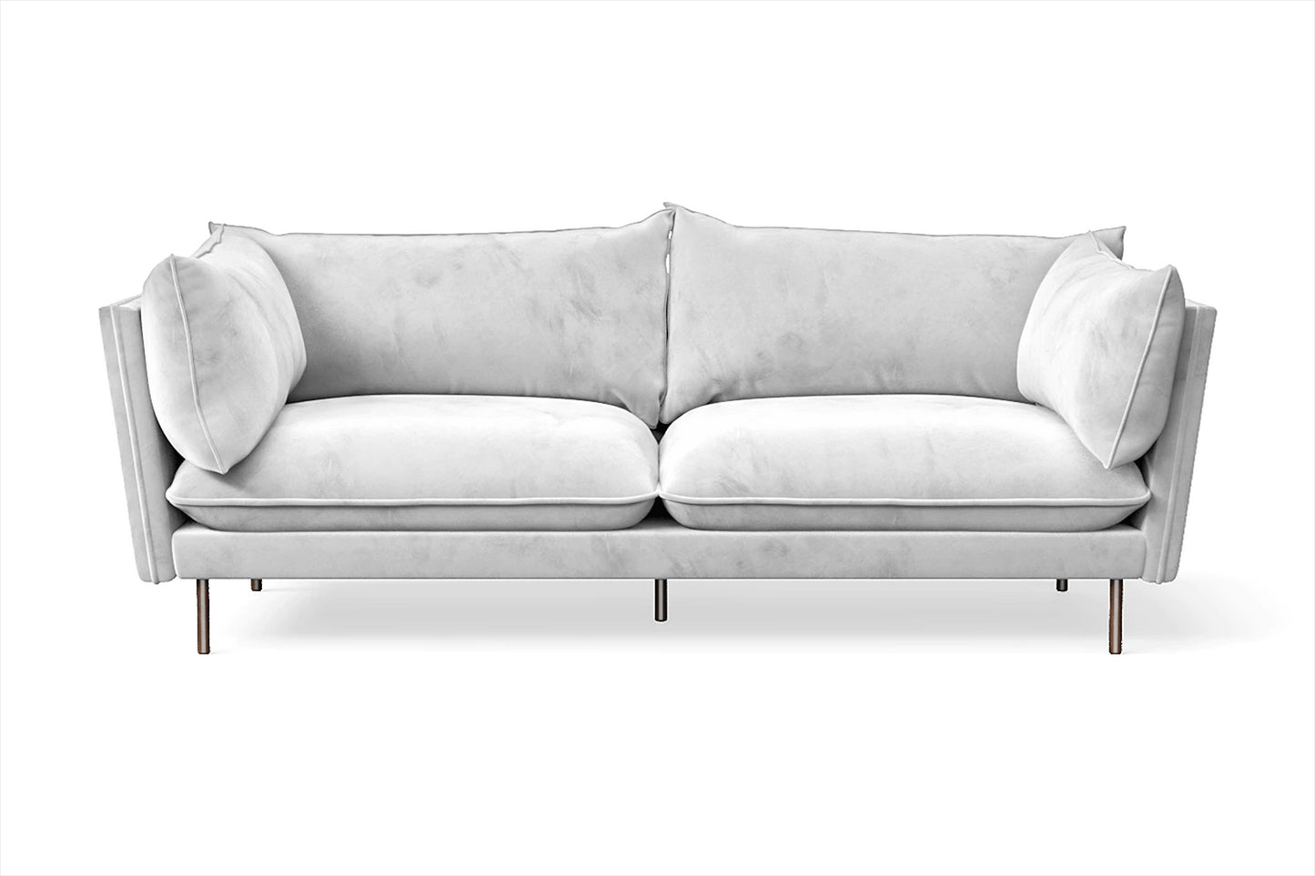 Pistoia 3 Seater Sofa White Velvet