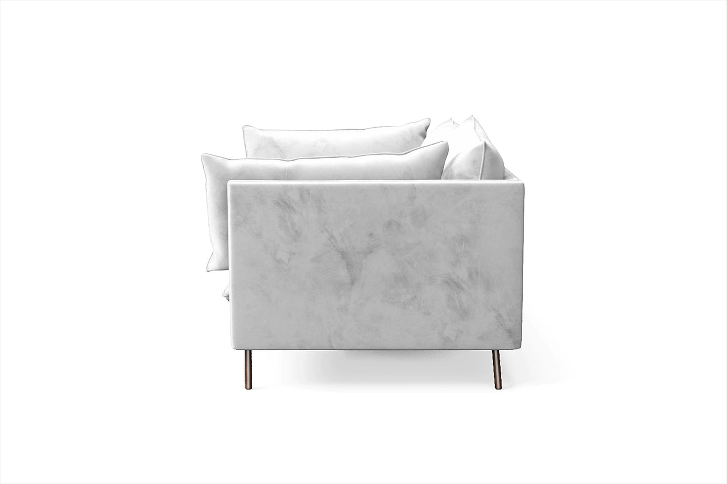 Pistoia 3 Seater Sofa White Velvet