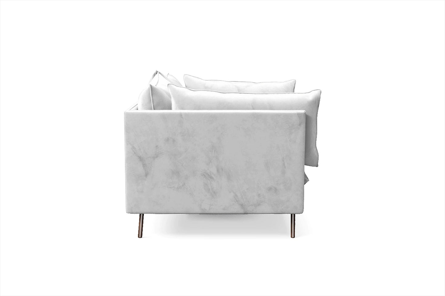 Pistoia 3 Seater Sofa White Velvet