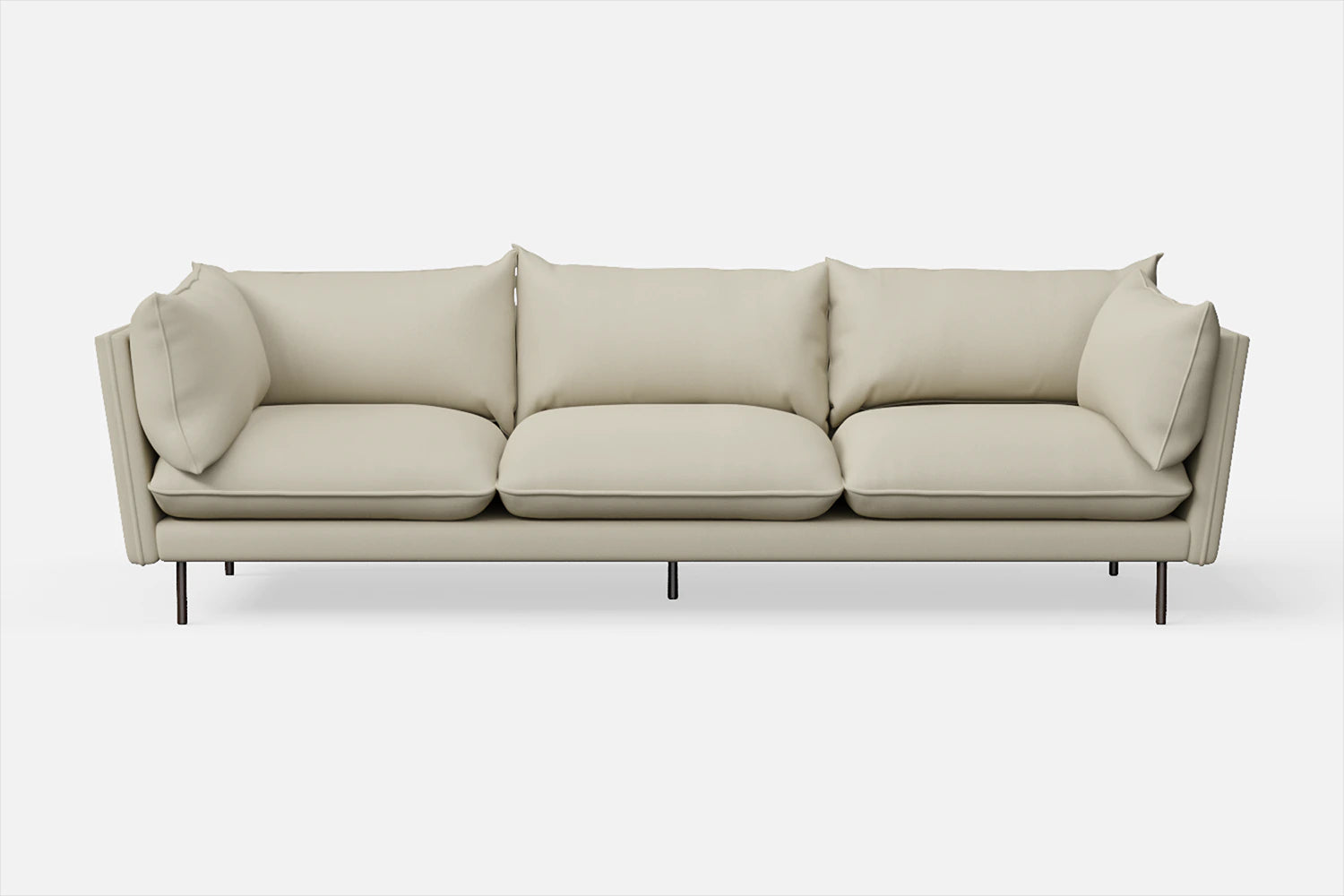 Pistoia 4 Seater Sofa Cream Leather