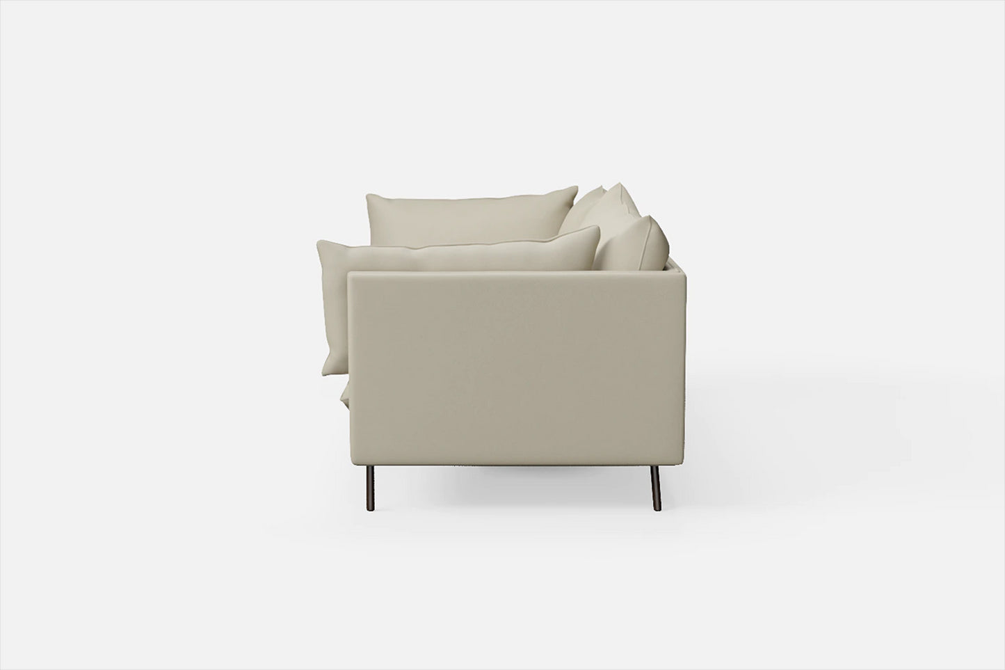 Pistoia 4 Seater Sofa Cream Leather