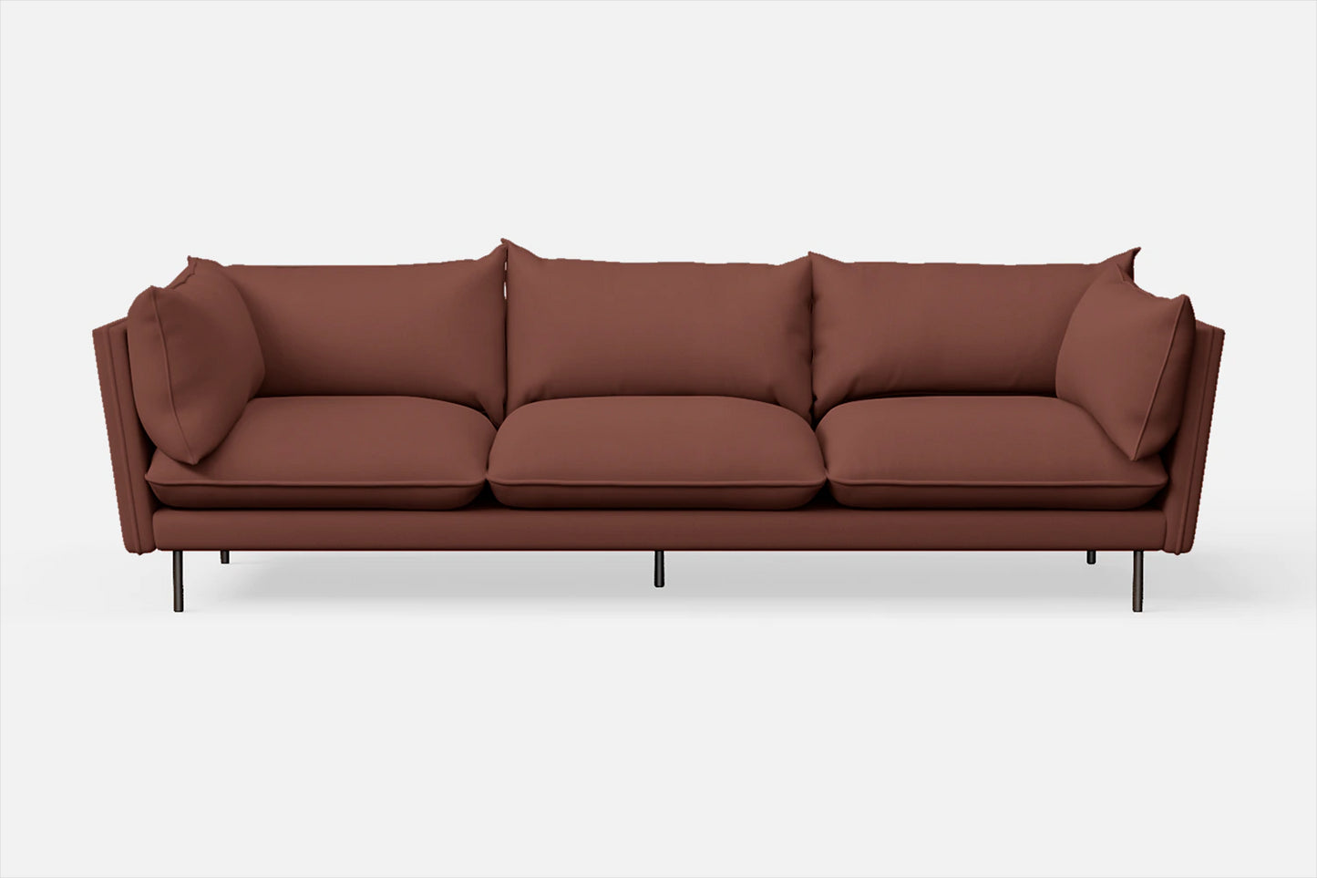 Pistoia 4 Seater Sofa Mauve Leather