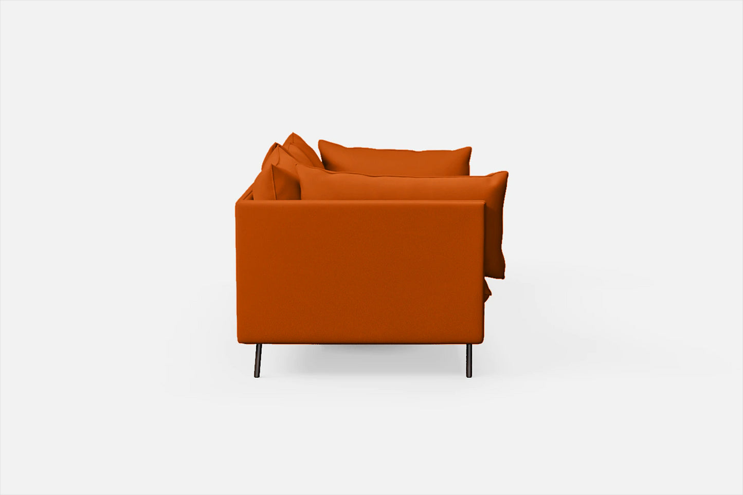 Pistoia 4 Seater Sofa Orange Leather