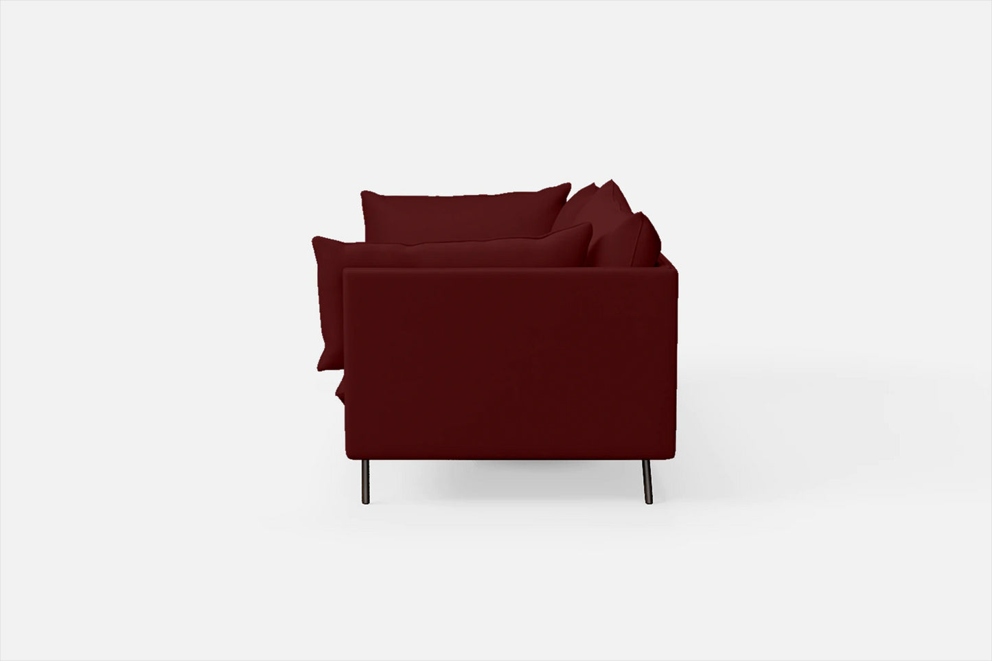 Pistoia 4 Seater Sofa Red Leather