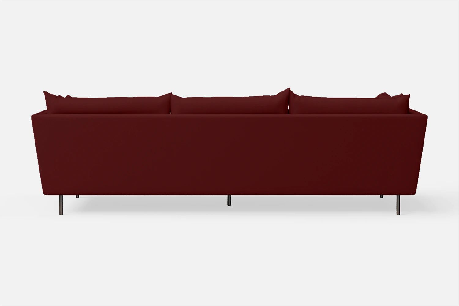 Pistoia 4 Seater Sofa Red Leather