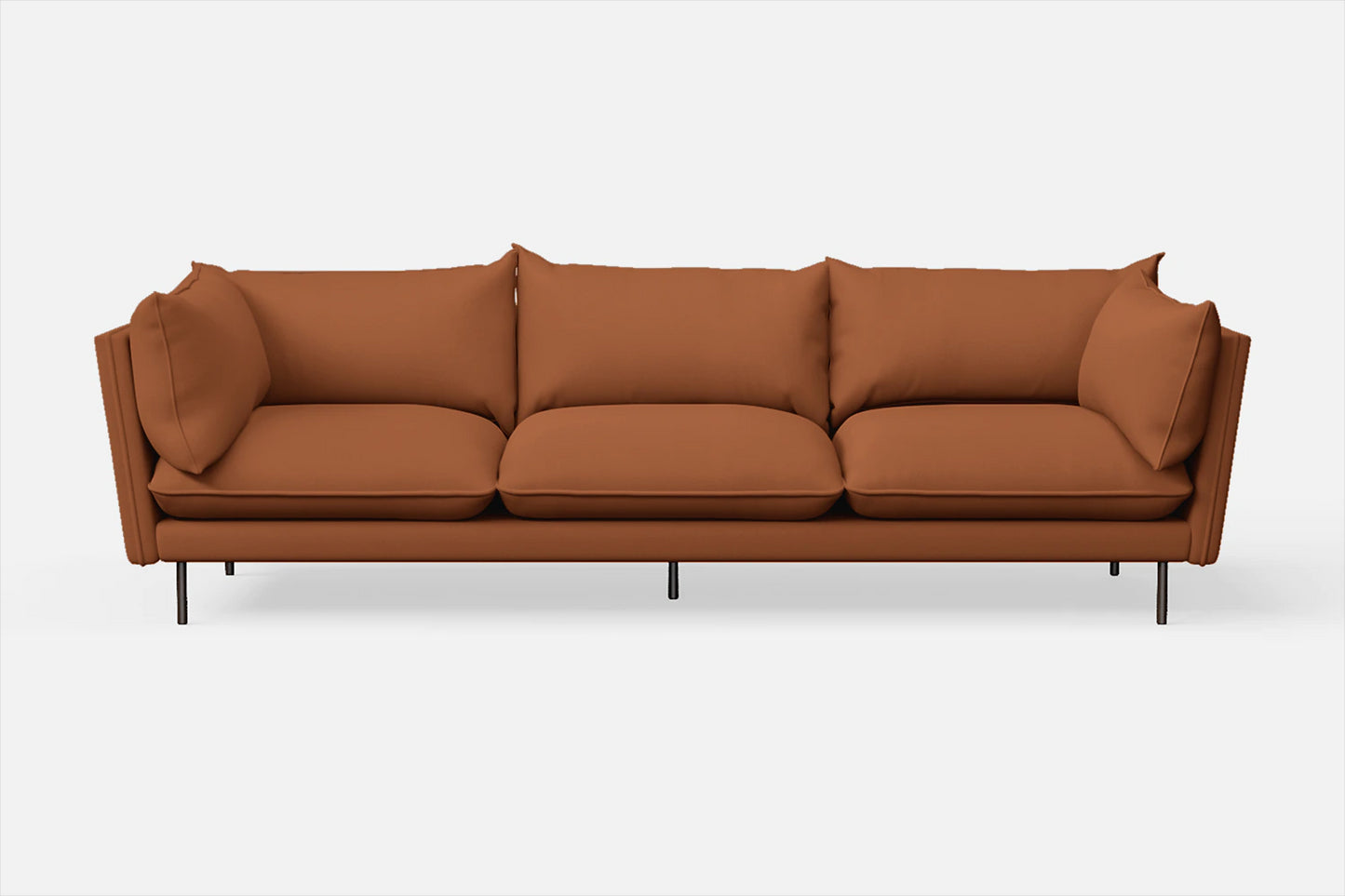 Pistoia 4 Seater Sofa Tan Brown Leather