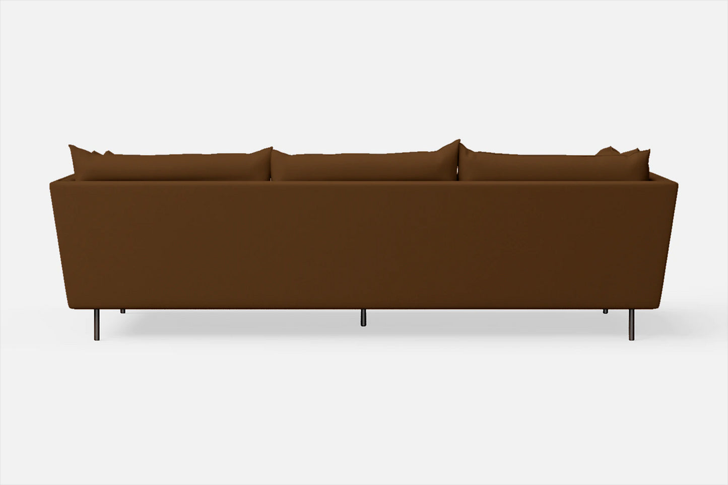 Pistoia 4 Seater Sofa Walnut Brown Leather