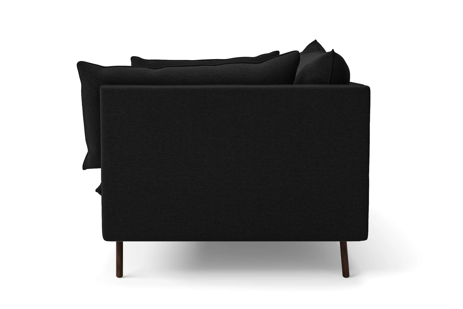 Pistoia 4 Seater Sofa Black Linen Fabric