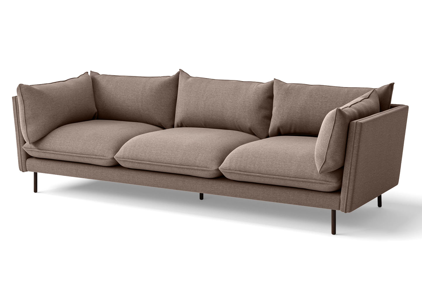 Pistoia 4 Seater Sofa Caramel Linen Fabric