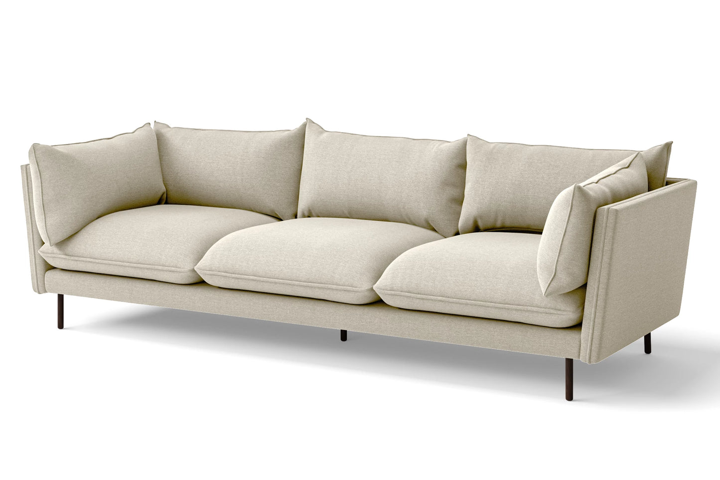 Pistoia 4 Seater Sofa Cream Linen Fabric