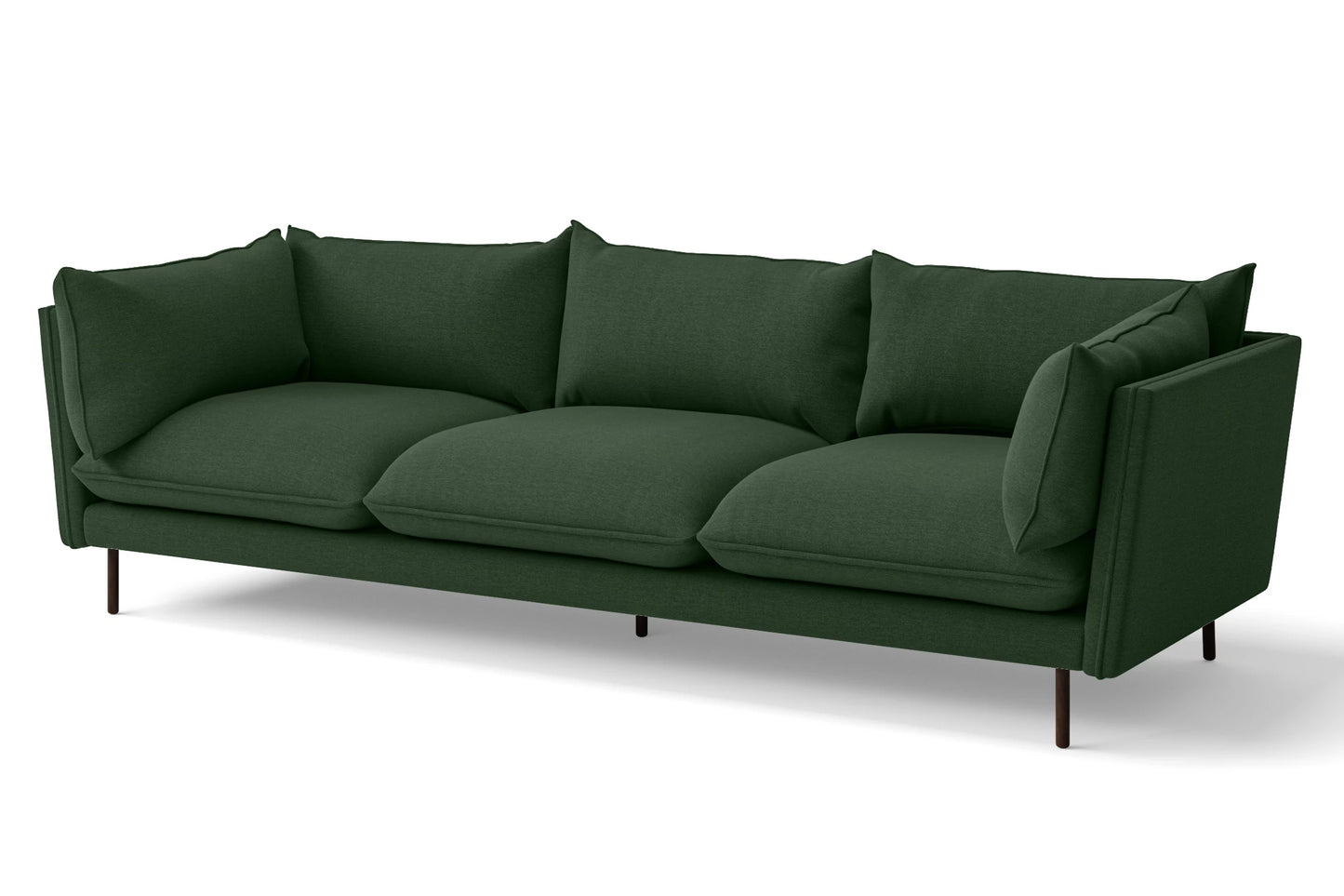 Pistoia 4 Seater Sofa Forest Green Linen Fabric