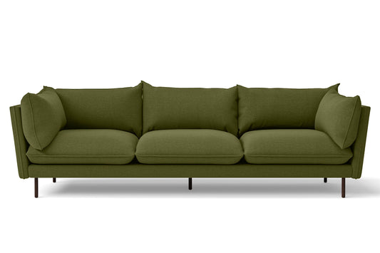 Pistoia 4 Seater Sofa Olive Linen Fabric