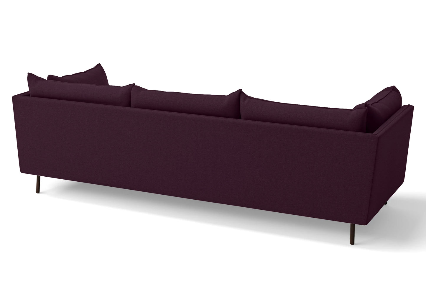 Pistoia 4 Seater Sofa Purple Linen Fabric