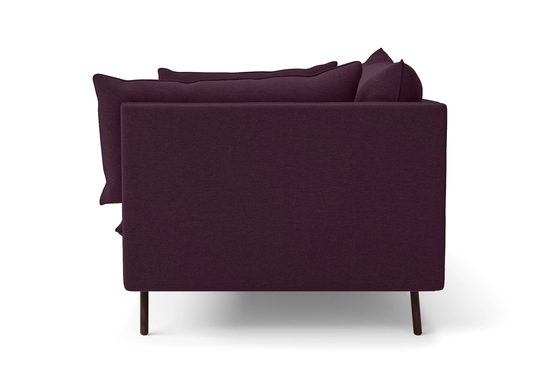 Pistoia 4 Seater Sofa Purple Linen Fabric