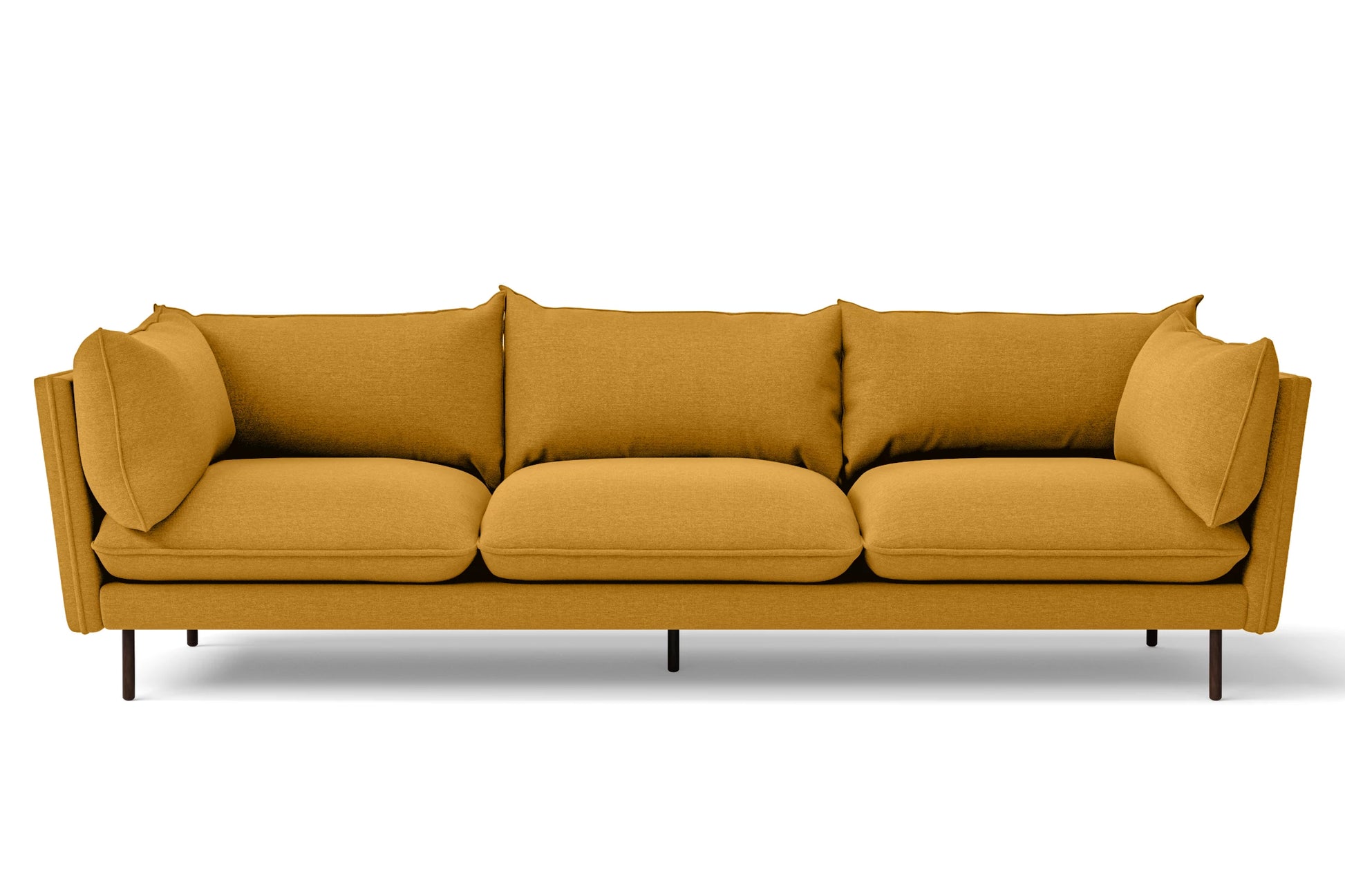 Pistoia 4 Seater Sofa Yellow Linen Fabric