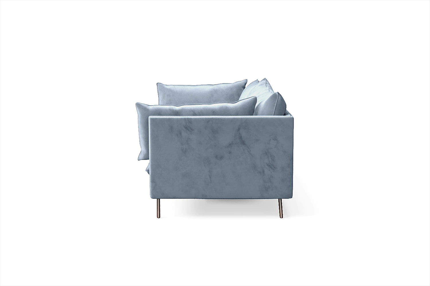 Pistoia 4 Seater Sofa Baby Blue Velvet