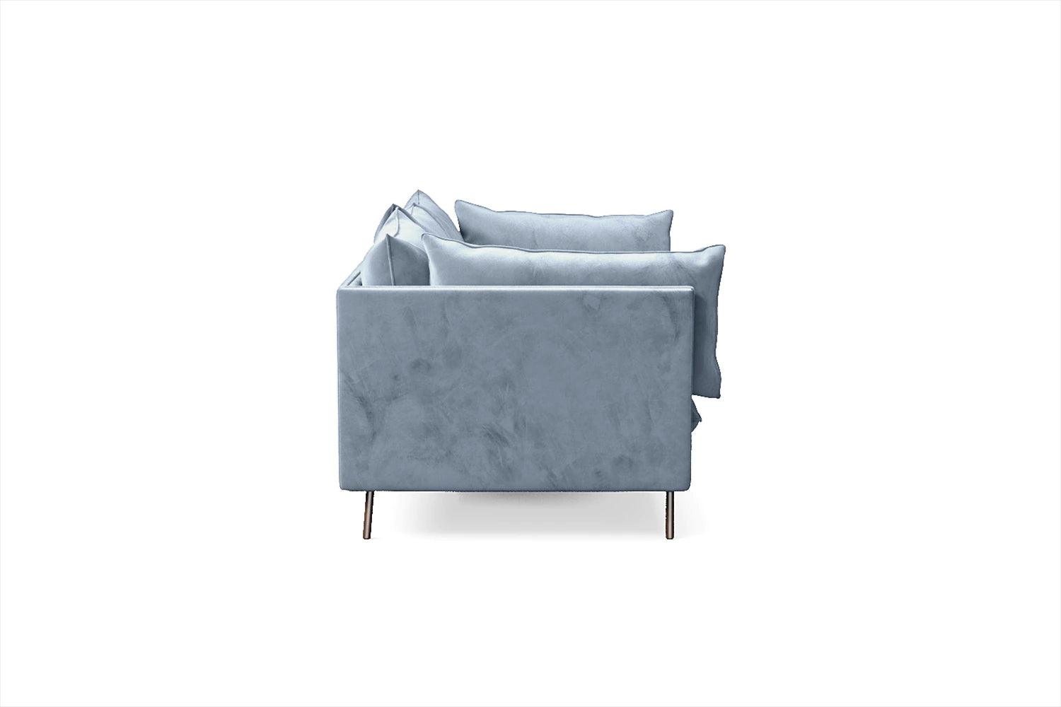 Pistoia 4 Seater Sofa Baby Blue Velvet