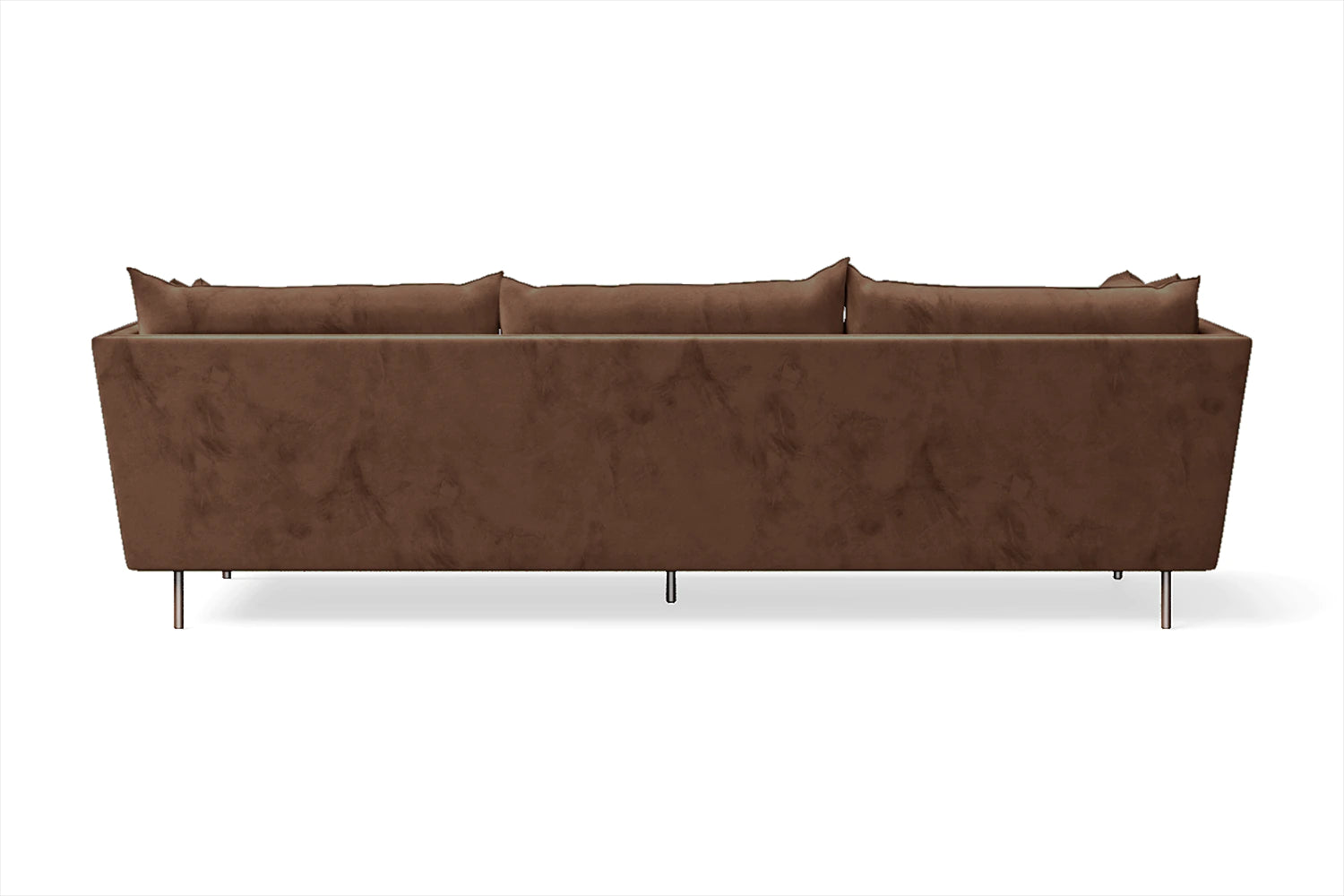 Pistoia 4 Seater Sofa Coffee Brown Velvet