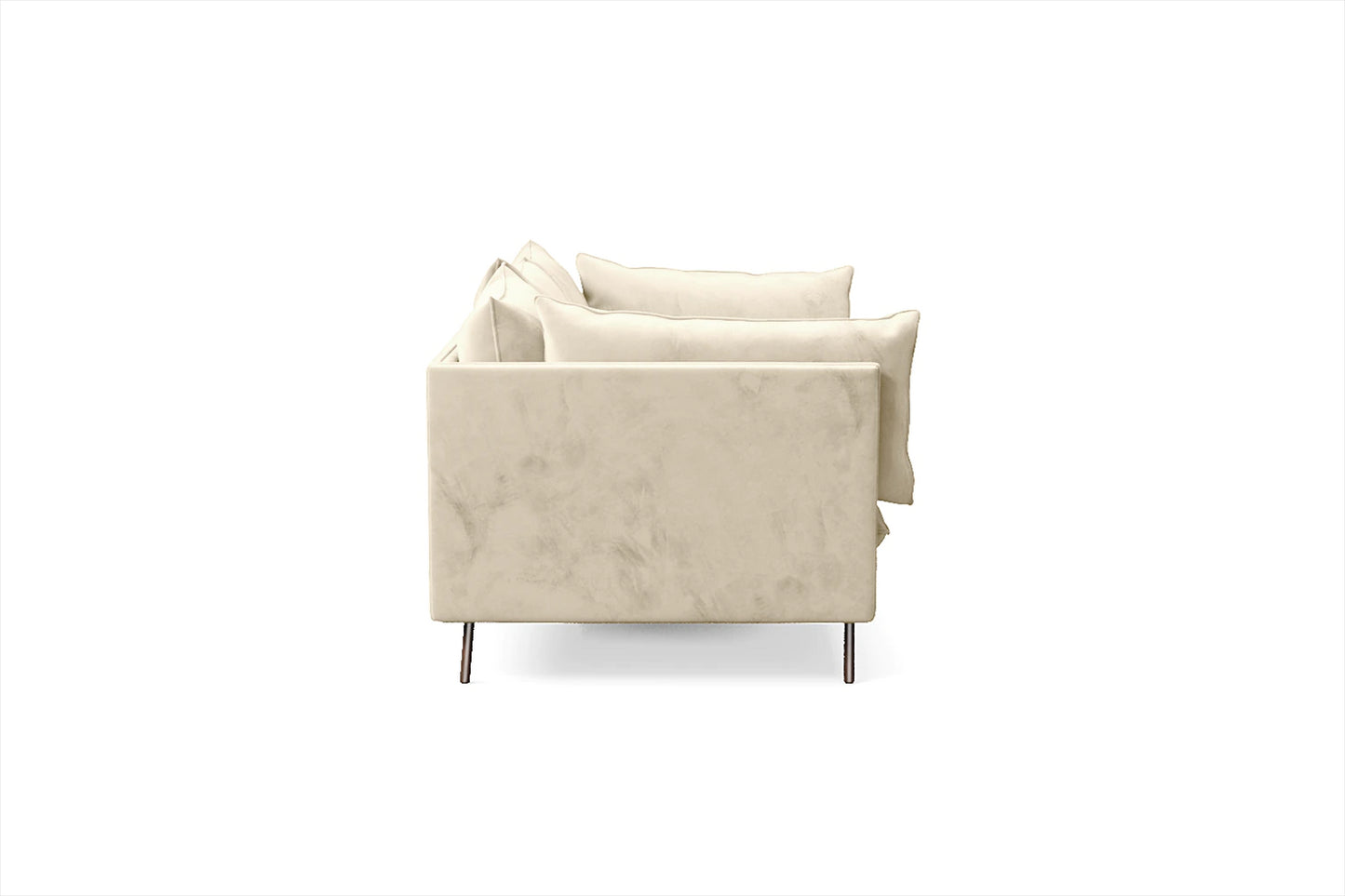 Pistoia 4 Seater Sofa Cream Velvet