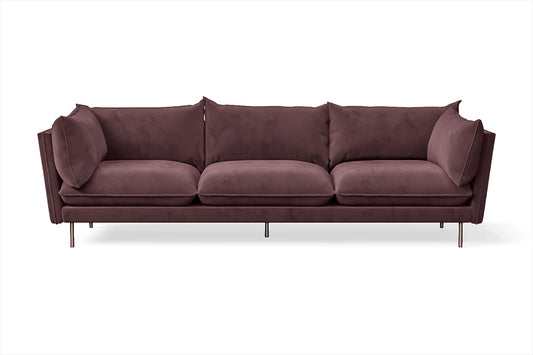 Pistoia 4 Seater Sofa Grape Velvet