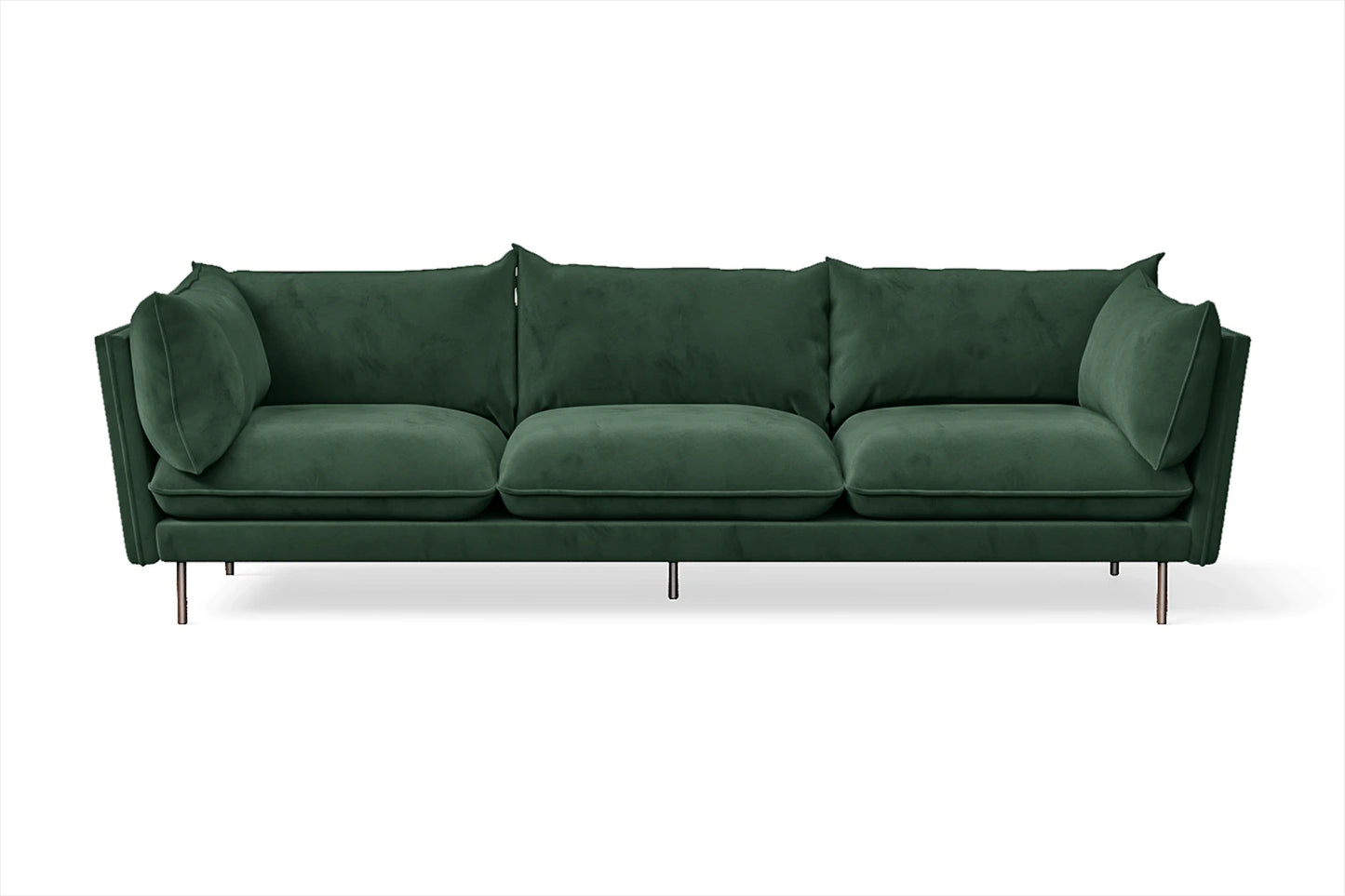 Pistoia 4 Seater Sofa Green Velvet