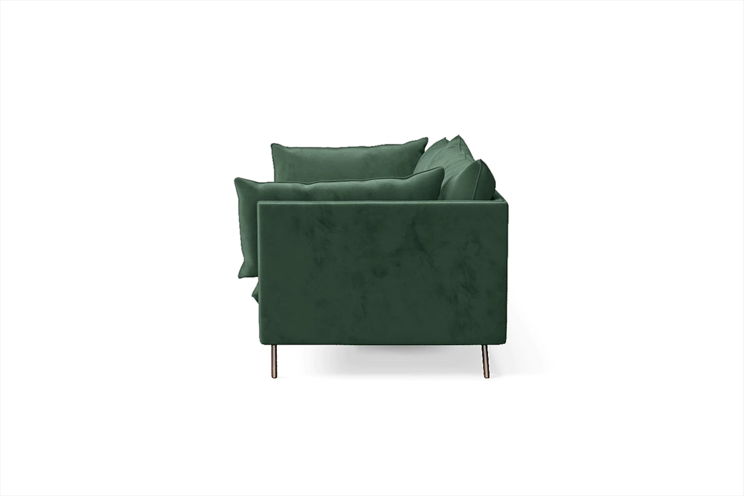 Pistoia 4 Seater Sofa Green Velvet