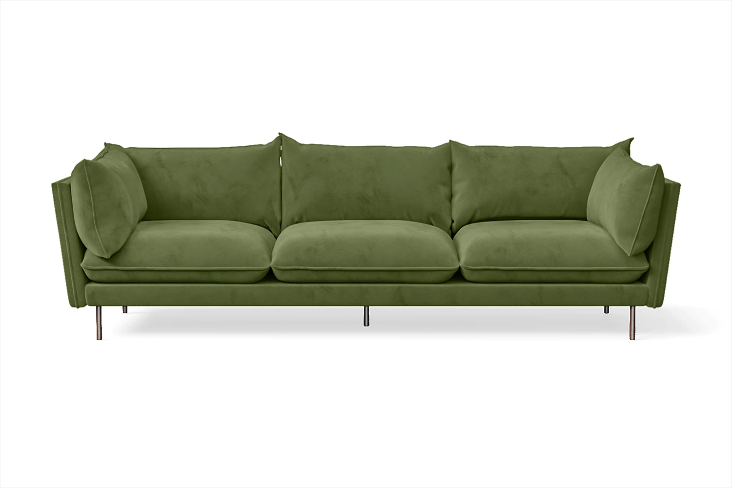 Pistoia 4 Seater Sofa Lime Velvet