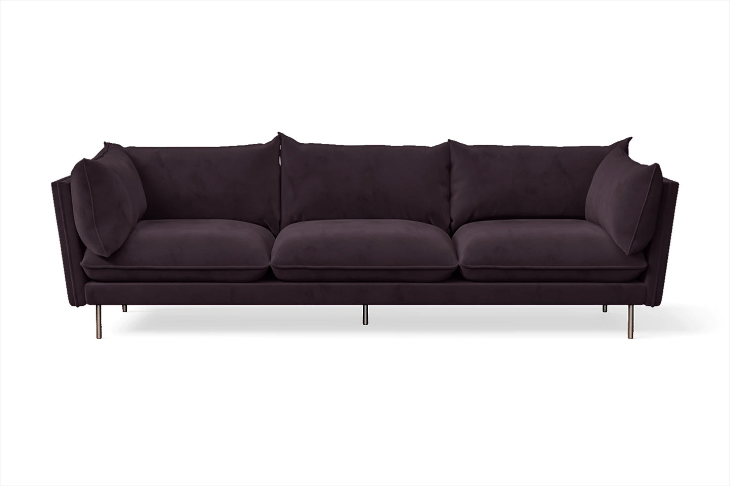 Pistoia 4 Seater Sofa Purple Velvet