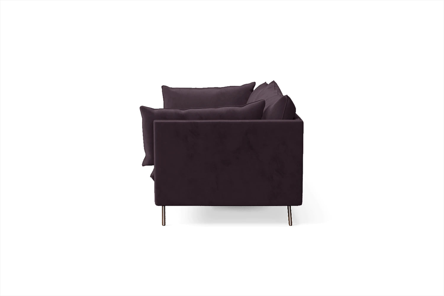 Pistoia 4 Seater Sofa Purple Velvet