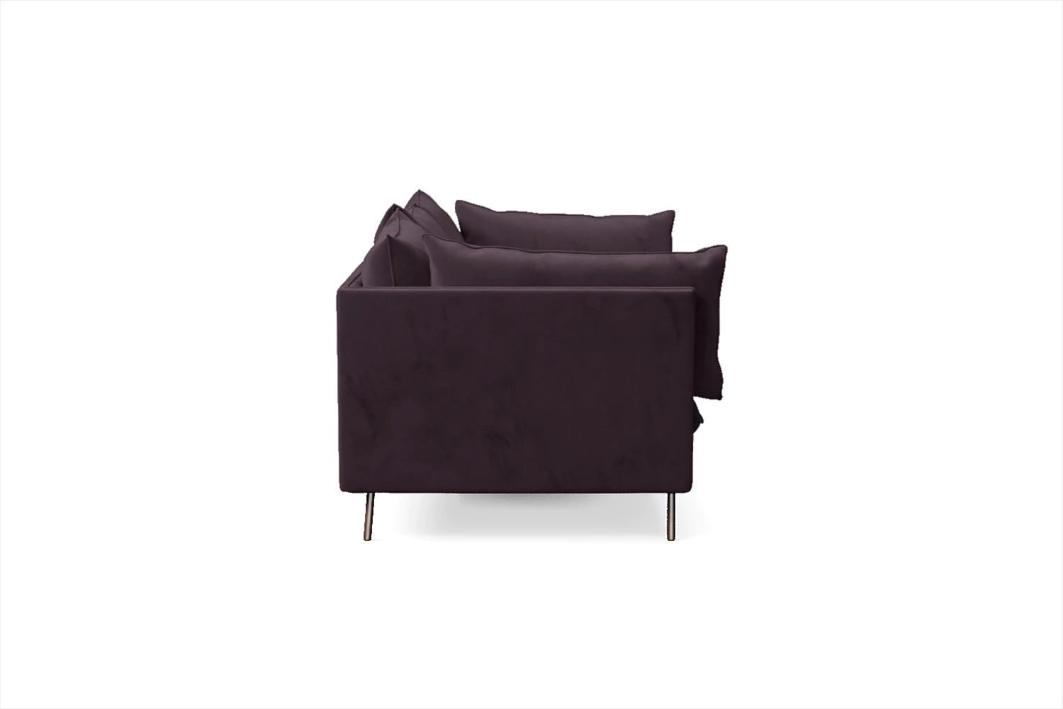 Pistoia 4 Seater Sofa Purple Velvet